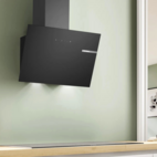 Bosch köksfläkt DWK65DK60 60 cm Serie 4, väggmonterad med lutande design & kraft