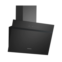 Siemens köksfläkt LC65KDK60 60 cm iQ300, väggmonterad med lutande glasdesign & L