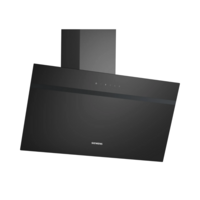 Siemens köksfläkt LC85KDK60 80 cm iQ300, väggmonterad med lutande glasdesign
