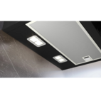 Siemens köksfläkt LC67KFN60 60 cm iQ300, väggmonterad med lutande svart glaspane