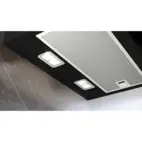 Siemens köksfläkt LC87KFN60 80 cm iQ300, väggmonterad med lutande svart glaspane