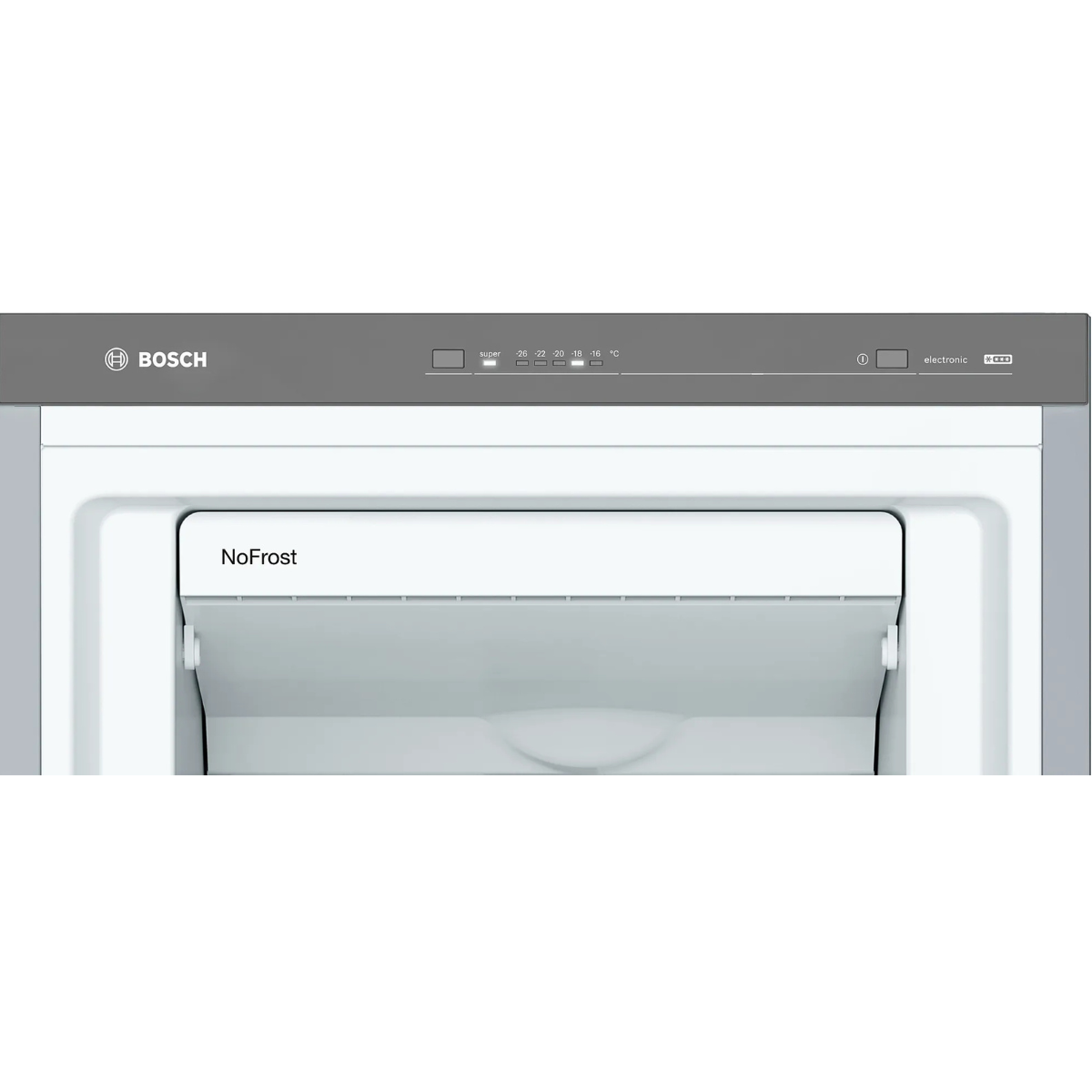 Bosch frysskåp GSN36VLEP Serie 4, 186 cm, silverdesign med BigBox & NoFrost-tekn