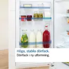 Bosch integrerat kylskåp KIR81VFE0 Serie 4, 177 cm, VitaFresh & SoftClose