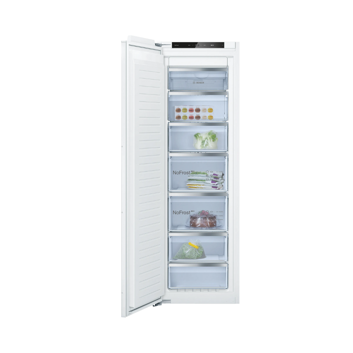Bosch integrerat frysskåp GIN81VEE0 Serie 4, 177 cm, NoFrost & BigBox