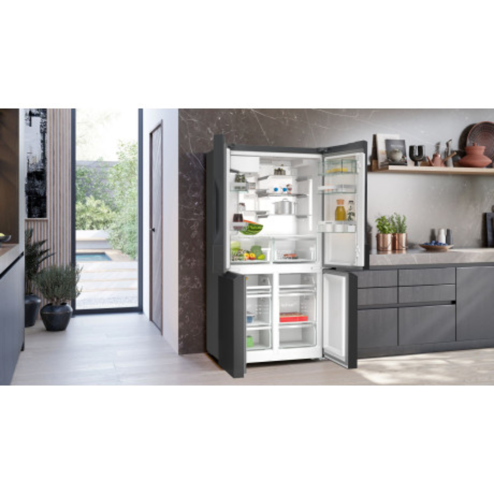 Siemens kyl-frys KF96DPXEA iQ700, elegant rostfri modell med superCooling