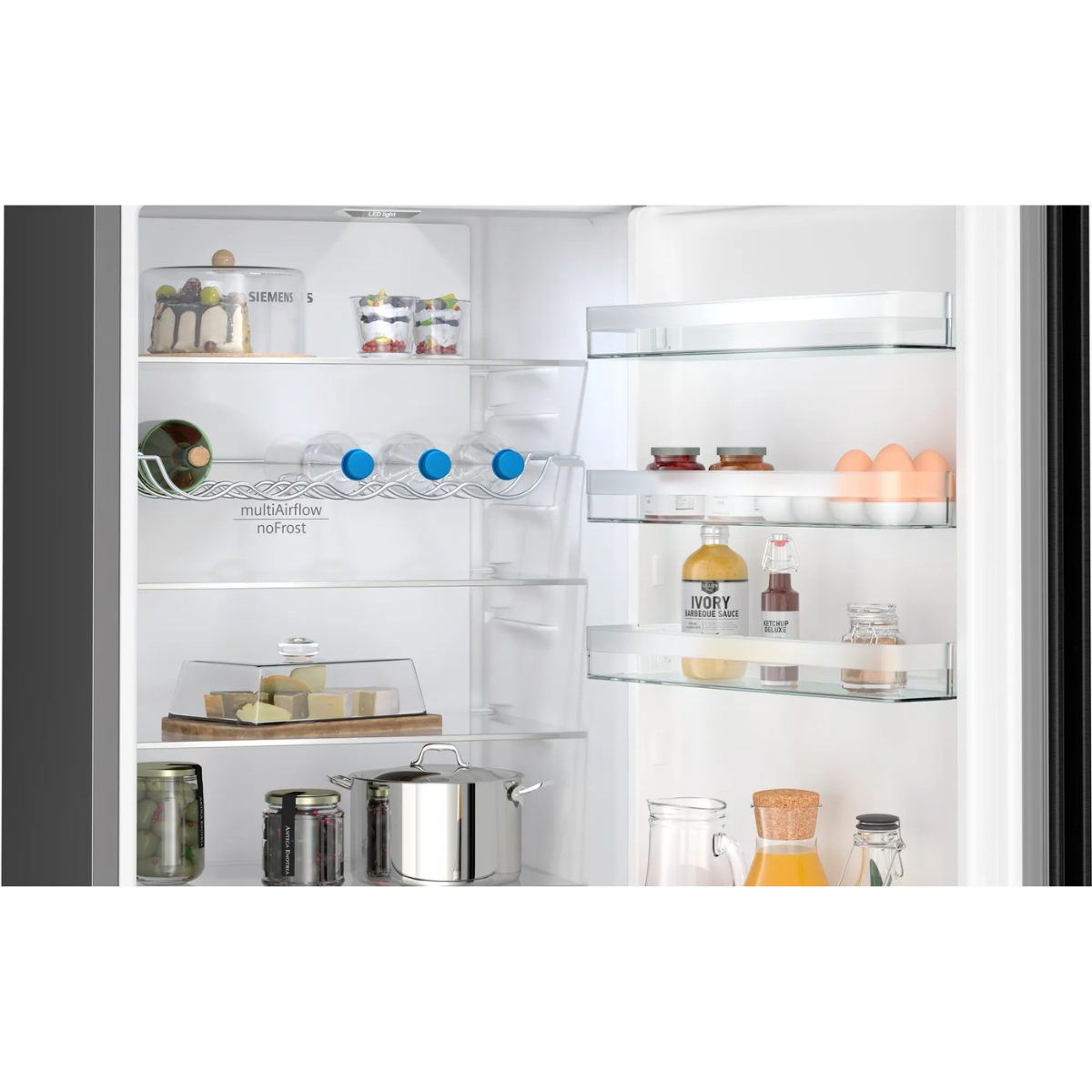 Siemens kyl-frys KG39NXXCF iQ300, 203 cm, hyperFresh & låg ljudnivå (35 dB), sva