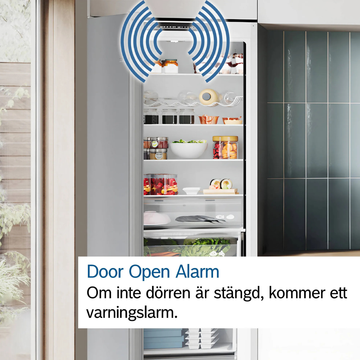 Bosch kyl-frys KGN367ICT Serie 4, 186 cm, rostfri design med VitaFresh & NoFrost