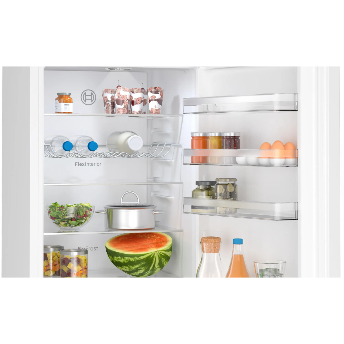 Bosch kyl-frys KGN397WCT Serie 4, 203 cm, vit modell med VitaFresh & NoFrost