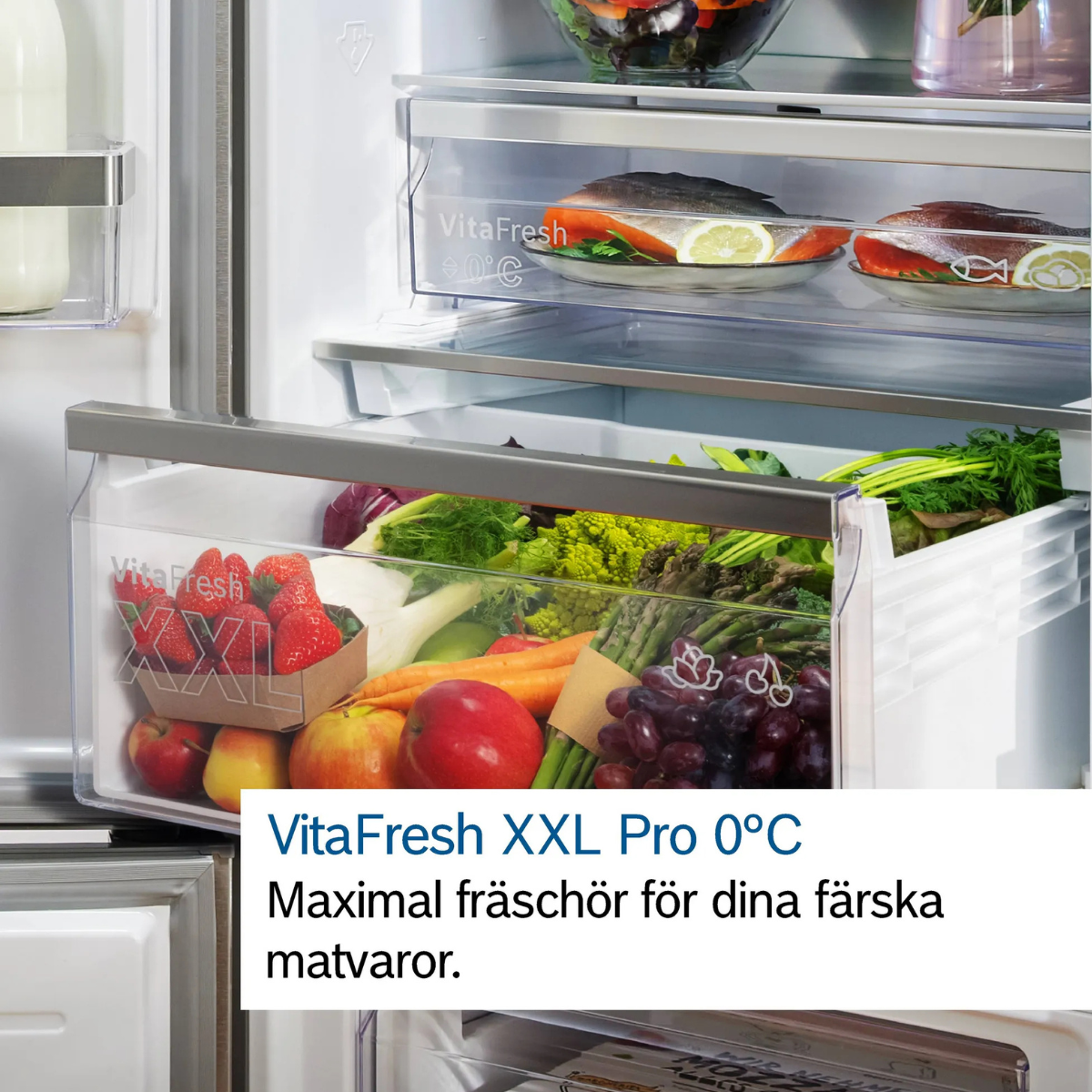 Bosch kyl-frys KGN397WCT Serie 4, 203 cm, vit modell med VitaFresh & NoFrost