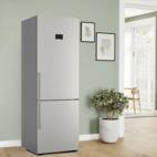 Bosch kyl-frys KGN497ICT Serie 4, 203 cm XL, rostfri modell med VitaFresh & NoFr
