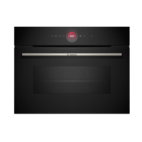 Bosch kompakt inbyggnadsugn CMG7241B1 Serie 8, med mikrofunktion, svart glas