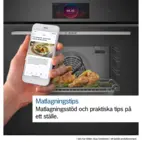 Bosch kompakt inbyggnadsugn CMG7241B1 Serie 8, med mikrofunktion, svart glas