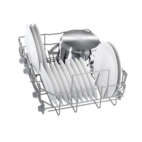 Bosch smal diskmaskin SPU4HMS10E Serie 4, helintegrerad med toppkorg & energisnå