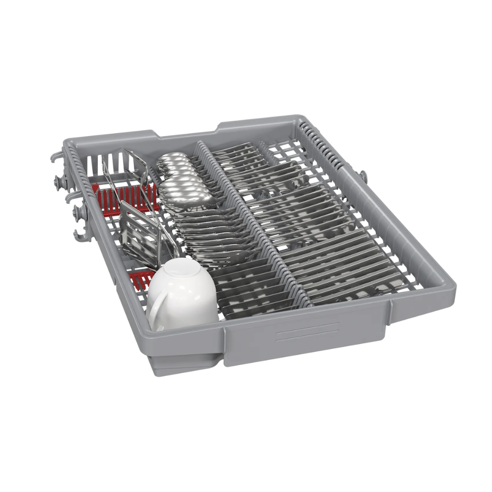 Bosch smal diskmaskin SPU4HMS10E Serie 4, helintegrerad med toppkorg & energisnå