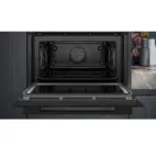 Siemens kompakt inbyggnadsugn CM724G1B1 iQ700, med mikrofunktion, svart design