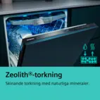 Siemens diskmaskin SX75ZX07CE iQ500, helintegrerad med Zeolith & passar IKEA Met