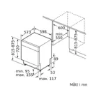 Bosch diskmaskin SMU6ZCS10S Serie 6, med Zeolith-torkning, toppkorg, WiFi