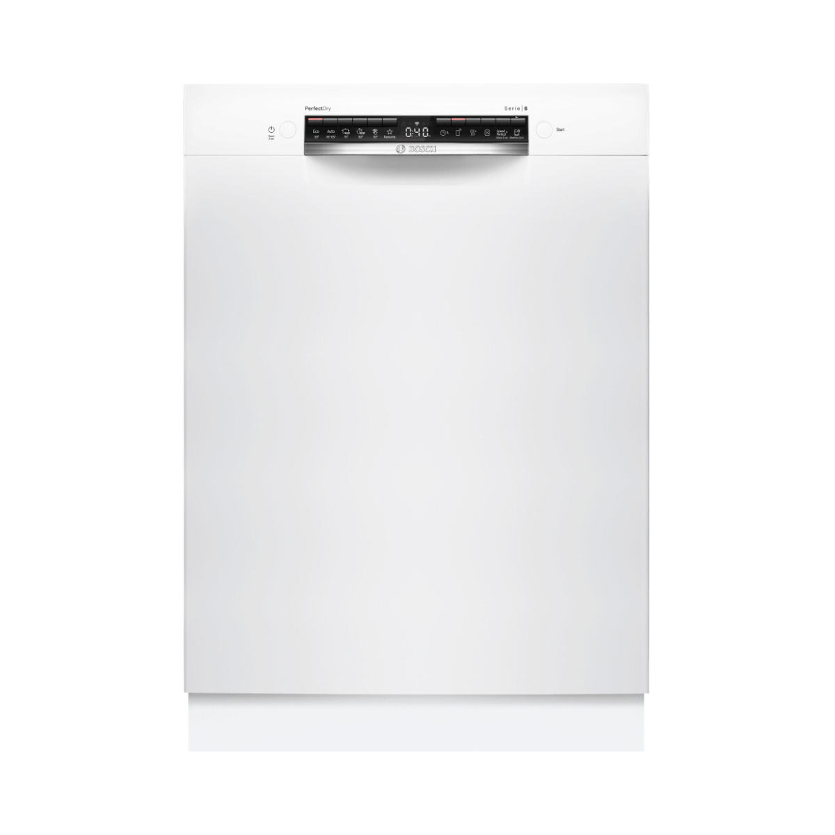 Bosch SMU6ZCW10S Serie 6, Underbyggd diskmaskin, 60 cm, Vit