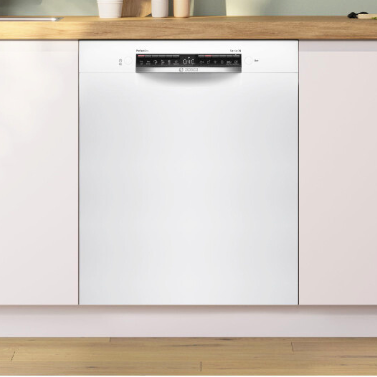 Bosch SMU6ZCW10S Serie 6, Underbyggd diskmaskin, 60 cm, Vit