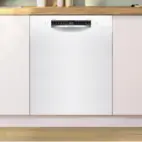 Bosch SMU6ZCW10S Serie 6, Underbyggd diskmaskin, 60 cm, Vit
