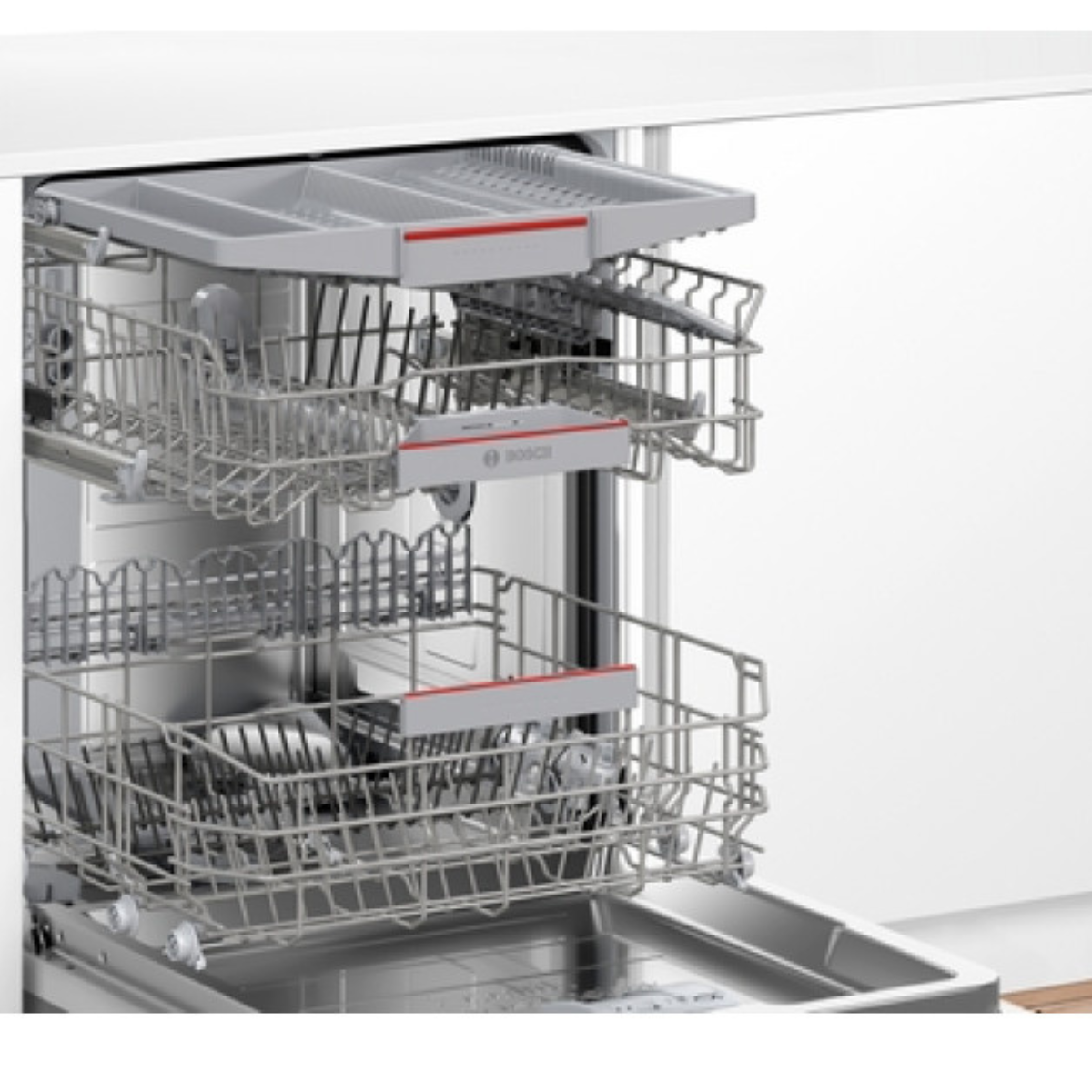 Bosch SMU6ZCW10S Serie 6, Underbyggd diskmaskin, 60 cm, Vit