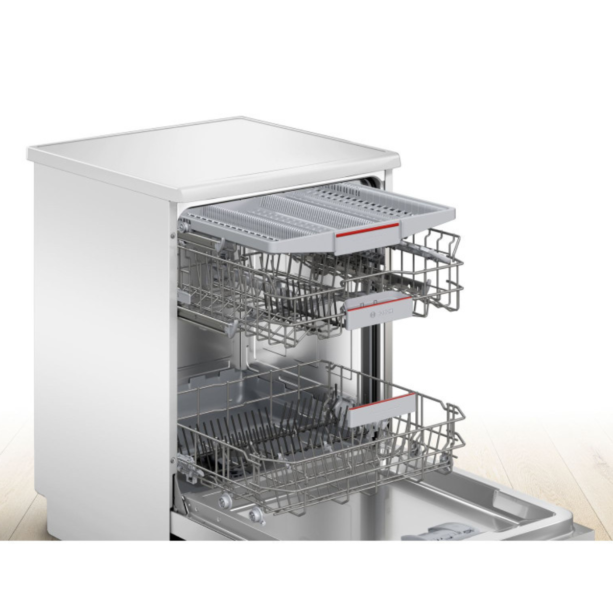 Bosch SMS4HVW00E Serie 4, Fristående diskmaskin, 60 cm, Vit