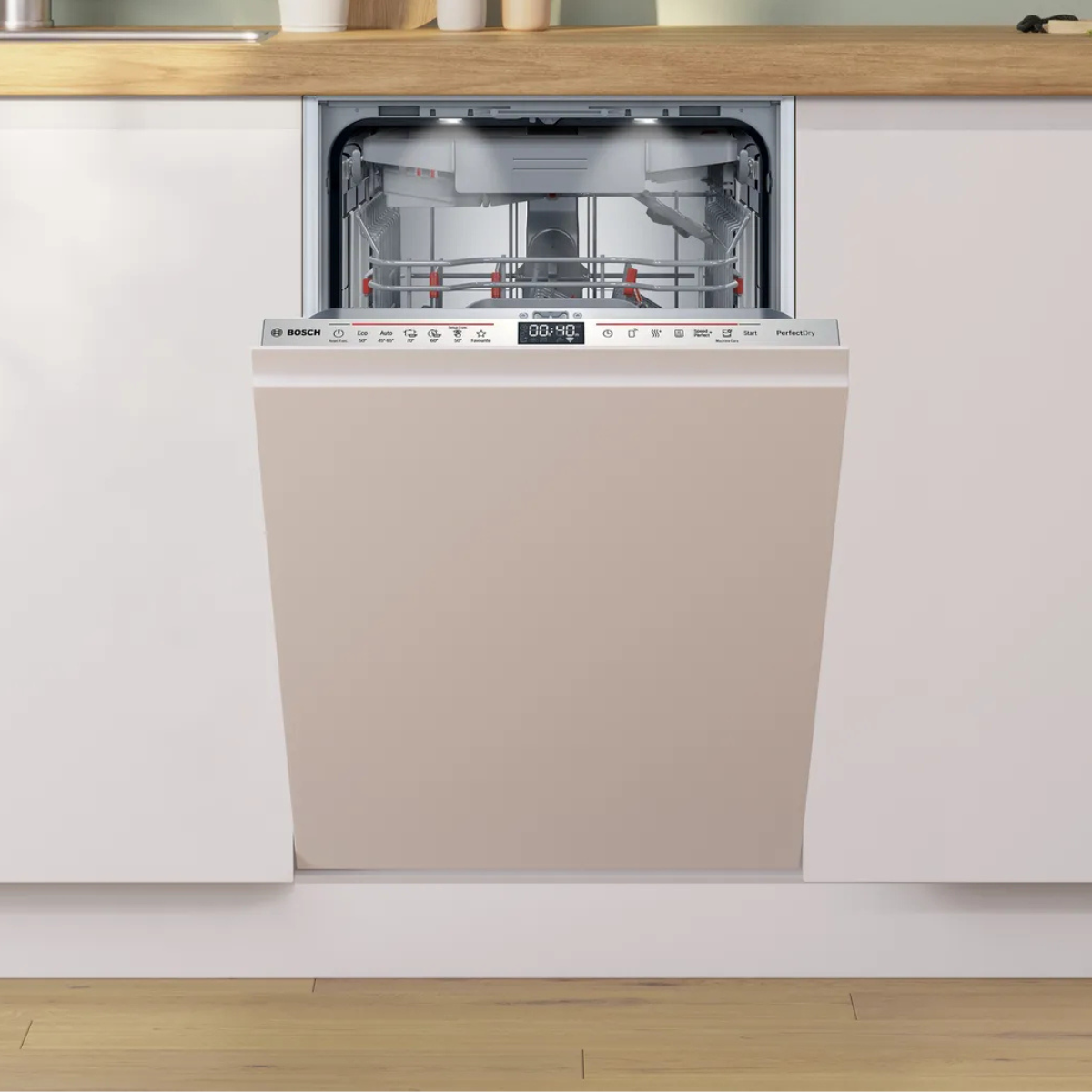 Bosch SPV6ZMX17E Serie 6, Integrerad diskmaskin, 45 cm