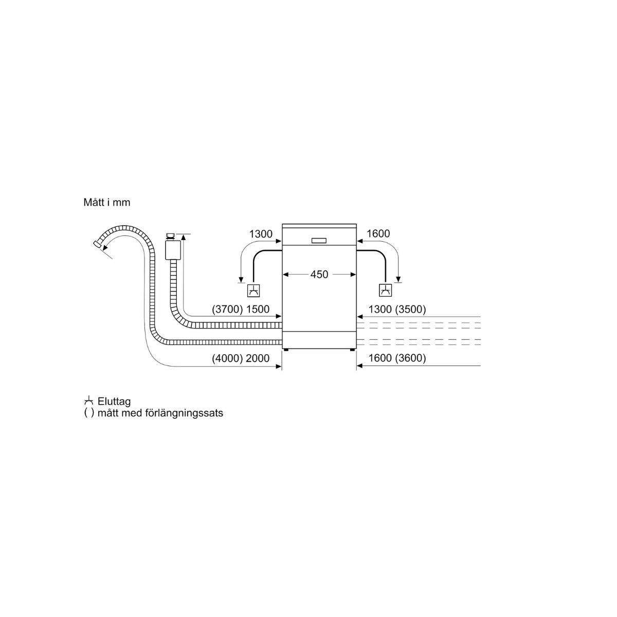 Bosch SPV6ZMX17E Serie 6, Integrerad diskmaskin, 45 cm