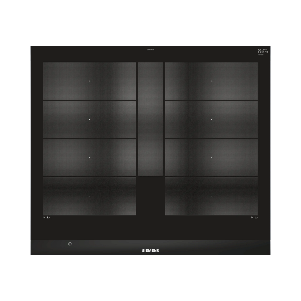 Siemens EX675LYV1E iQ700, Induktionshäll, 60 cm, Svart, med ram