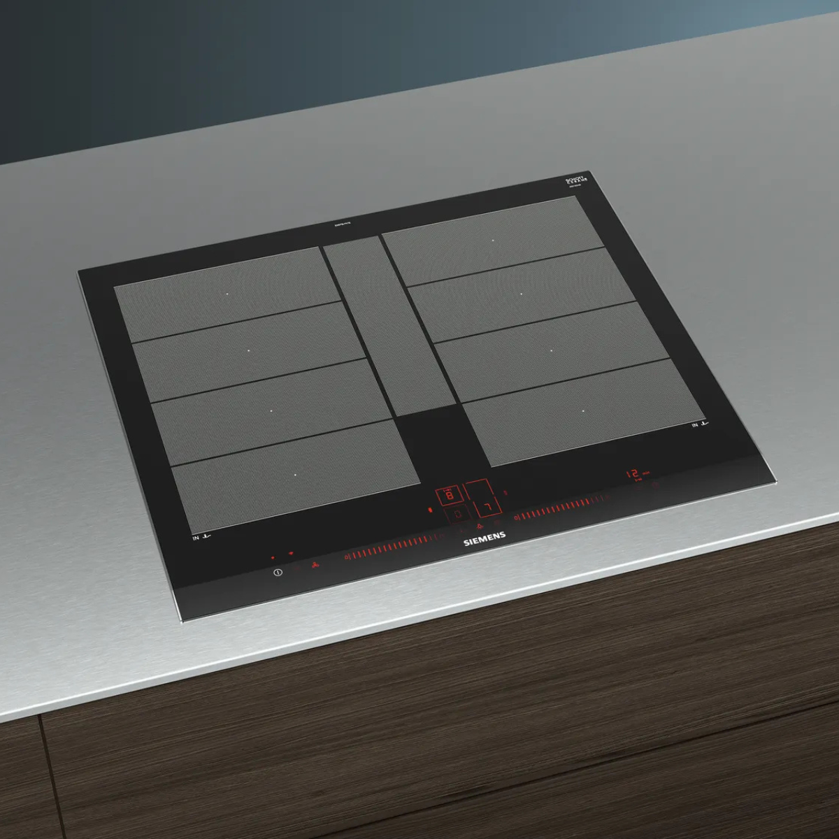 Siemens EX675LYV1E iQ700, Induktionshäll, 60 cm, Svart, med ram