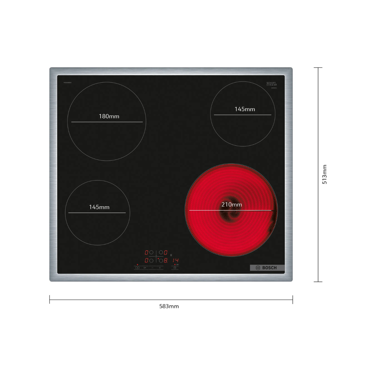 Bosch häll PKE645BB2E 60 cm