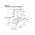 Siemens iQ700 Vägghängd fläkt LC91KLT60