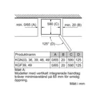 Bosch kyl/frys KGN33NWEB