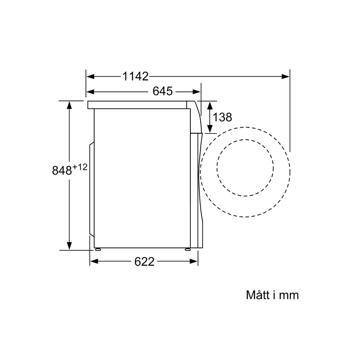 Siemens  iQ700 Kombinerad tvätt och tork 10,5/6 kg WN54C2A0DN