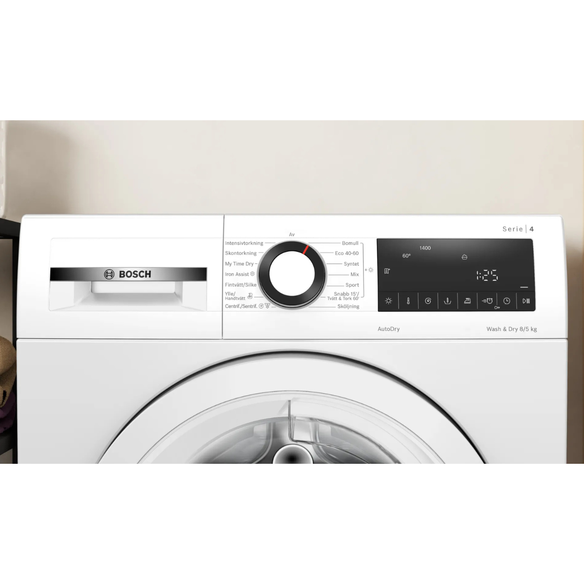 Bosch kombinerad tvätt och tork 8/5 kg WNA134L0SN
