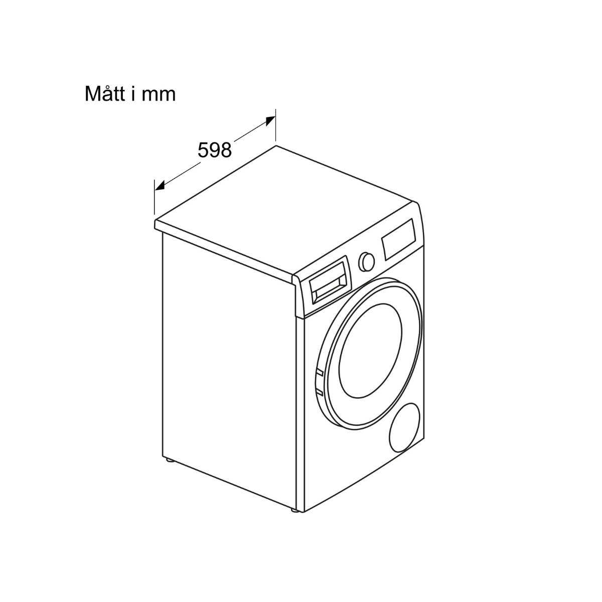 Bosch kombinerad tvätt och tork 8/5 kg WNA134L0SN