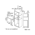 Bosch mikrovågsugn BFL554MB0