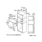 Bosch mikrovågsugn BFL554MB0