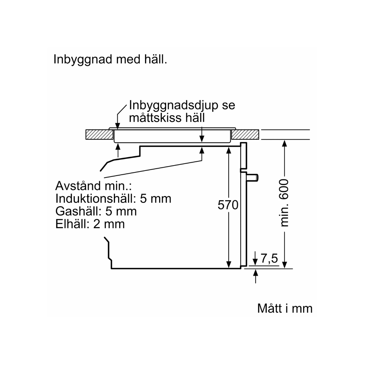 Siemens HB534ABR3 iQ300 inbyggnadsugn