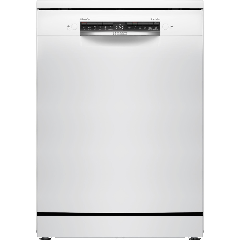 Bosch SMS4HMW06E Serie 4, Fristående diskmaskin, 60 cm, Vit