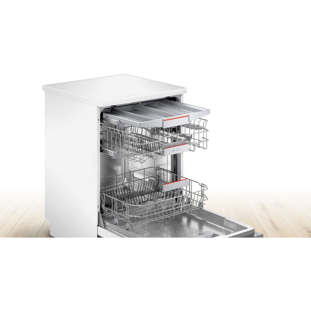 Bosch SMS4EMW06E Serie 4, Fristående diskmaskin, 60 cm, Vit