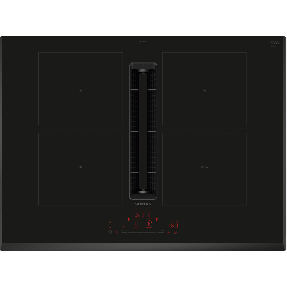Siemens ED751HQ26E Induktionshäll med inbyggd fläkt, 70 cm, utan ram