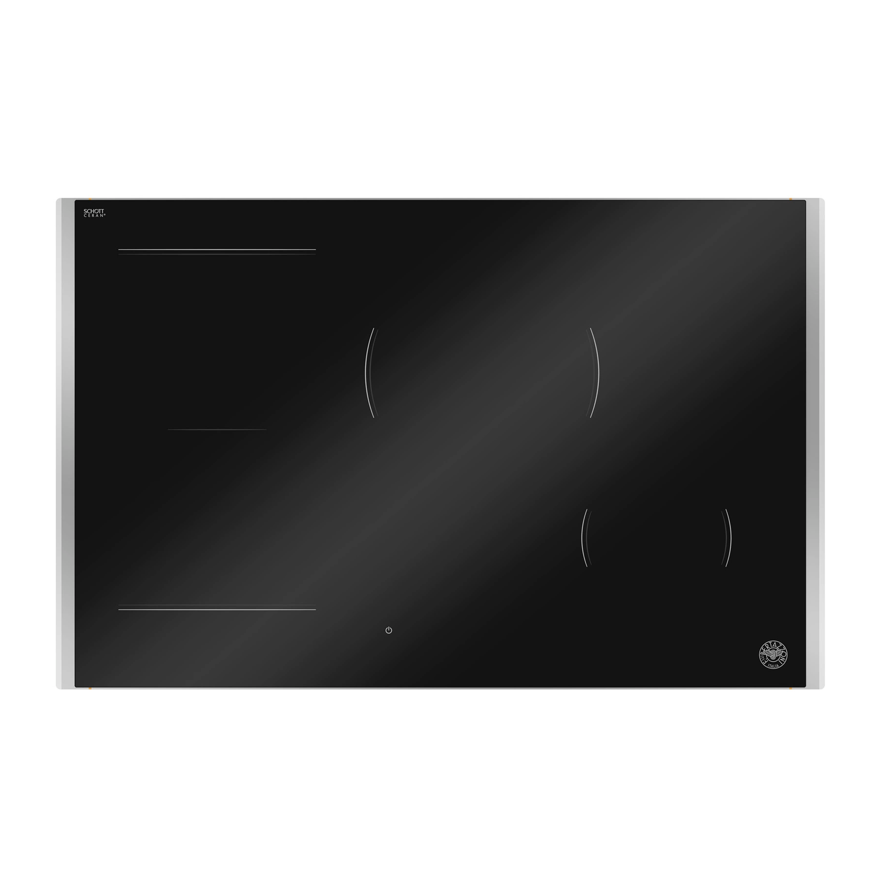 Bertazzoni Premiem Induktionshäll, 78 cm, 4 zoner (1 Flex), rostfri ram