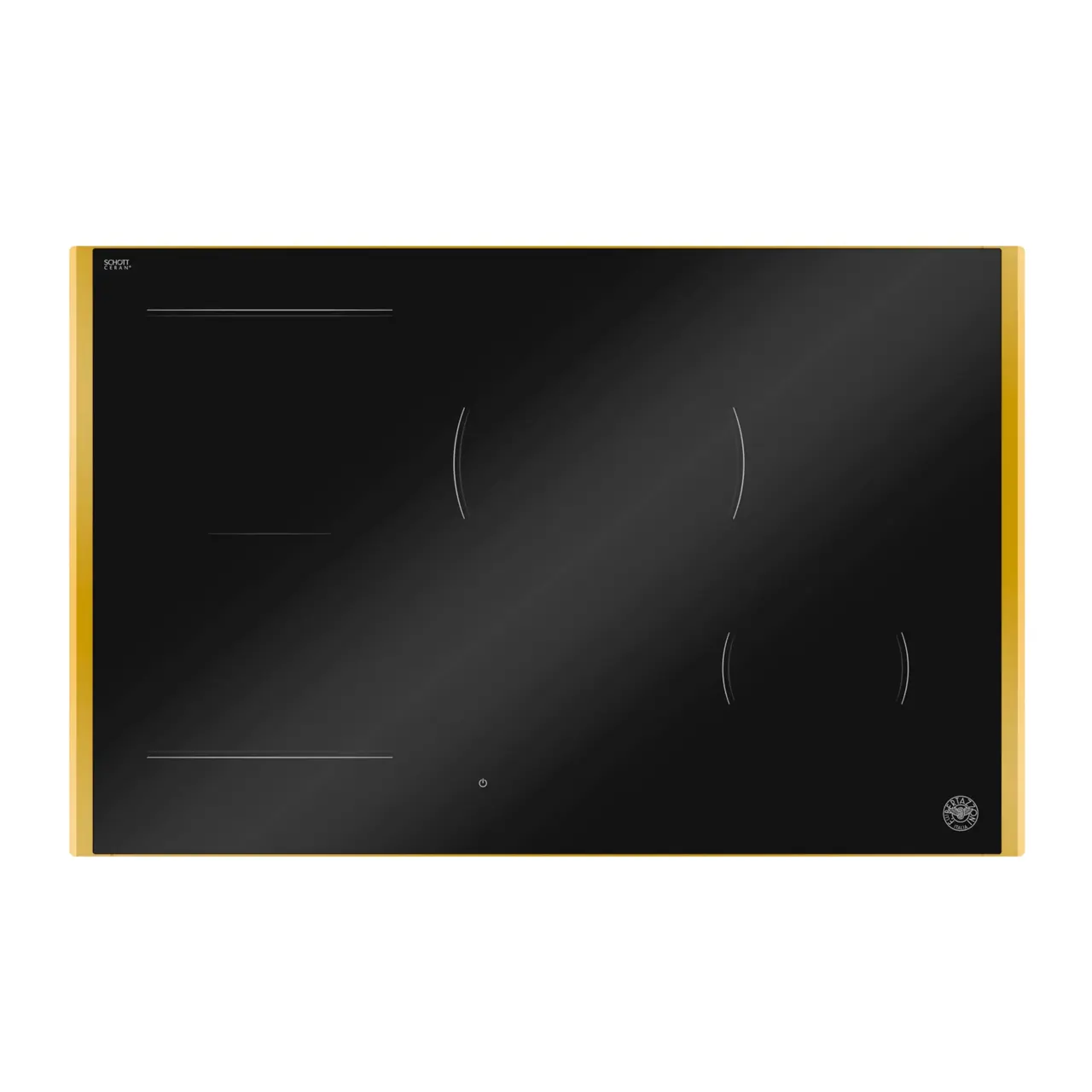 Bertazzoni Premium Induktionshäll, 78 cm, 4 zoner (1 Flex), guld-ram