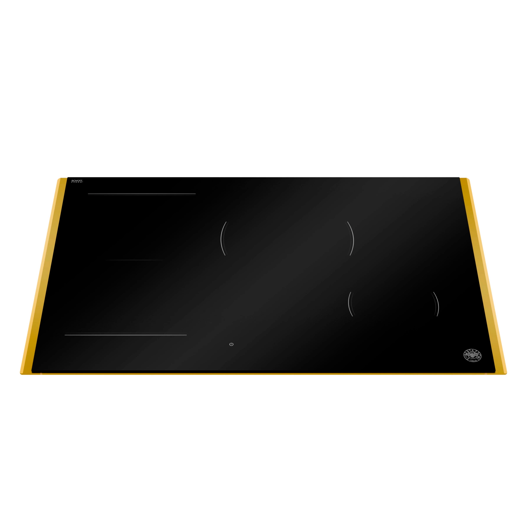 Bertazzoni Premium Induktionshäll, 78 cm, 4 zoner (1 Flex), guld-ram