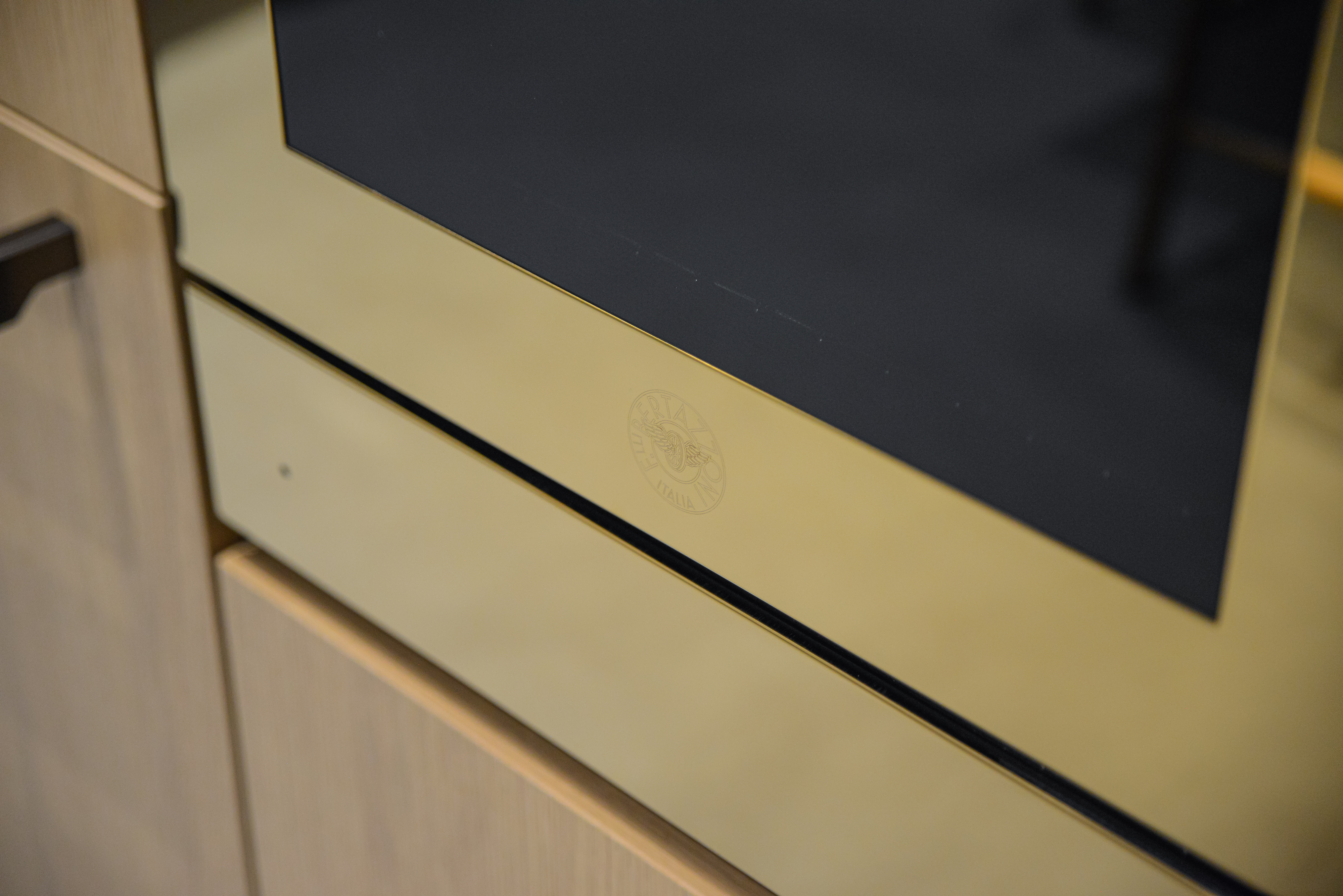 Bertazzoni Värmelåda guld, blank, Modern-series