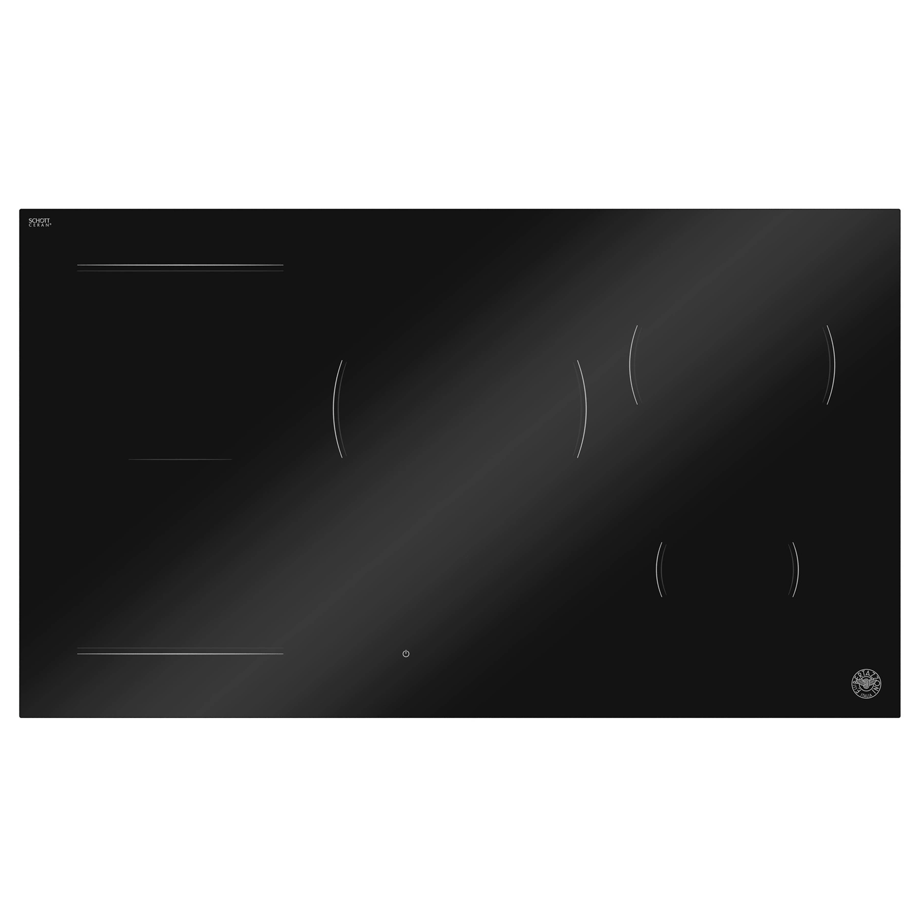 Bertazzoni Premium Induktionshäll, 90 cm, 5 zoner (1 Flex) samt invisible slider Utan ram