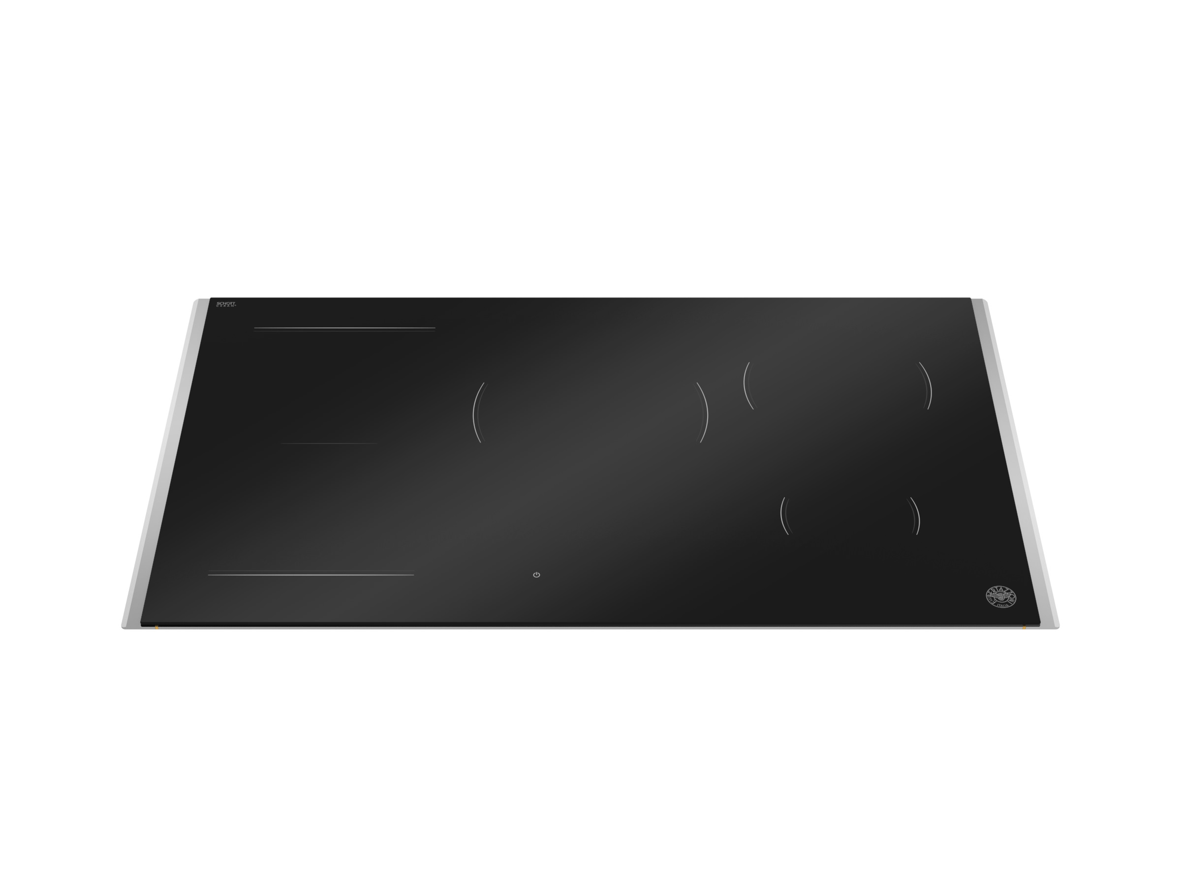 Bertazzoni Premium Induktionshäll, 90 cm, 5 zoner (1 Flex), rostfri ram