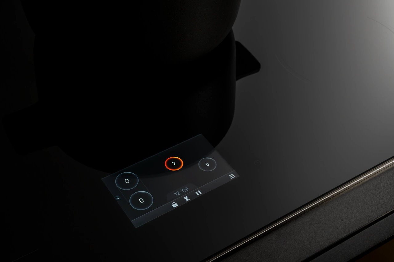 Bertazzoni Super-Premium Induktionshäll, 90 cm, TFT display, 5 zoner (1 Flex) Utan ram