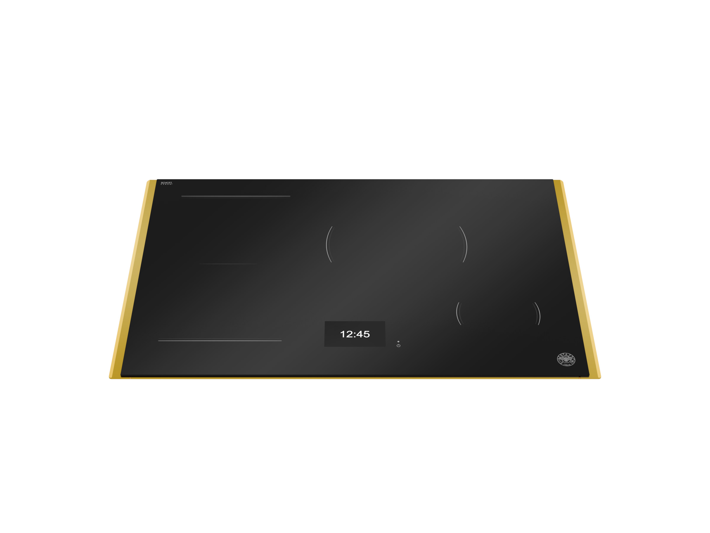 Bertazzoni Super-Premium Induktionshäll, 78 cm, TFT display, 4 zoner (1 Flex) + Guld-ram